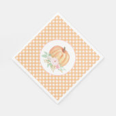 Onze eerste verjaardag van de kleine pompoen servet (Hoek)