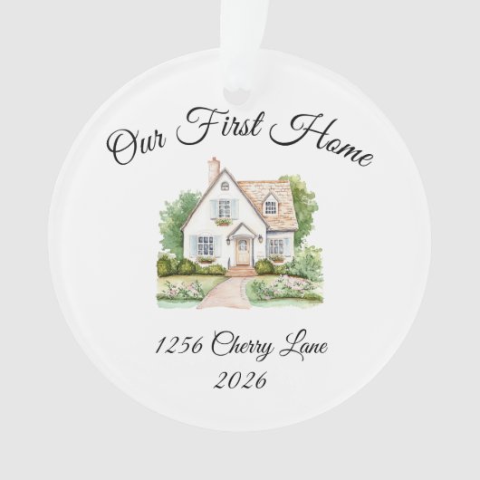 Onze Eerste Woondecoratie, Kerstversiering Ornament (voorkant)
