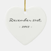 Onze eerste Yule Keramisch Ornament (Achterkant)