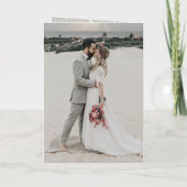 Onze eerste zeer gehuwde Kerstman Mr & Mrs Wedding Feestdagen Kaart (Achterkant)