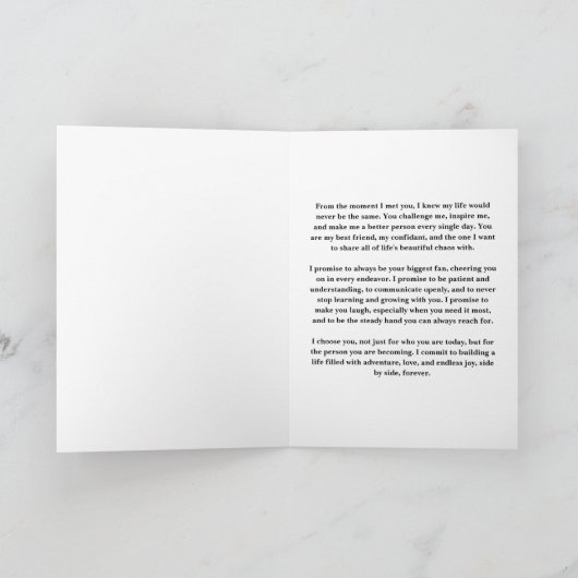 Onze eeuwige geloften boek aankondiging (Binnen)