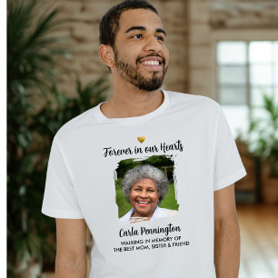 Onze eeuwige herinnering herdenkings tekst foto  t-shirt