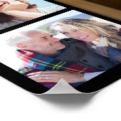 Onze eeuwige herinnering Multi-fotocollage-herdenk Poster (Hoek)