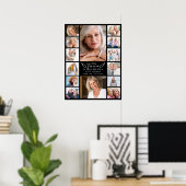 Onze eeuwige herinnering Multi-fotocollage-herdenk Poster (Thuiskantoor)