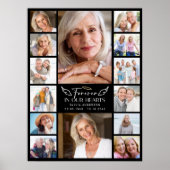 Onze eeuwige herinnering Multi-fotocollage-herdenk Poster (Voorkant)