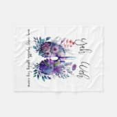 Onze eigen adem spreekt zijn naam YHWH Christelijk Fleece Deken (Voorkant (Horizontaal))