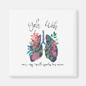 Onze eigen adem spreekt zijn naam YHWH Christelijk Magneet (Voorkant)