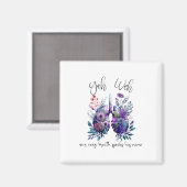 Onze eigen adem spreekt zijn naam YHWH Christelijk Magneet (Voorkant / Achterkant)