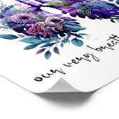 Onze eigen adem spreekt zijn naam YHWH Christelijk Poster (Hoek)