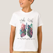 Onze eigen adem spreekt zijn naam YHWH Christelijk T-shirt (Voorkant)