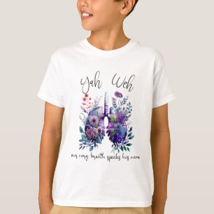 Onze eigen adem spreekt zijn naam YHWH Christelijk T-shirt