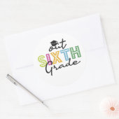 Onze eindexamenklas afstudeer zomervakantie  ronde sticker (Envelop)