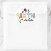 Onze eindexamenklas afstudeer zomervakantie  ronde sticker (Tas)