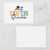 Onze eindexamenklas van de basisschool Grote vakan Notitiekaartje (Voorkant / Achterkant)