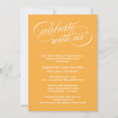 ONZE ELEGANTE SCRIPT GRAD | AFSTUDEERUITNODIGING KAART (Achterkant)