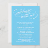 ONZE ELEGANTE SCRIPT GRAD | AFSTUDEERUITNODIGING KAART (Achterkant)