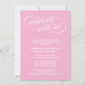 ONZE ELEGANTE SCRIPT GRAD | AFSTUDEERUITNODIGING KAART (Achterkant)