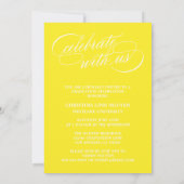 ONZE ELEGANTE SCRIPT GRAD | AFSTUDEERUITNODIGING KAART (Achterkant)
