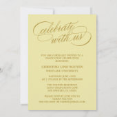 ONZE ELEGANTE SCRIPT GRAD | AFSTUDEERUITNODIGING KAART (Achterkant)