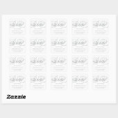 ONZE ELEGANTE SCRIPT GRAD | BEDANKT STICKER (Vel)
