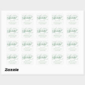 ONZE ELEGANTE SCRIPT GRAD | BEDANKT STICKER (Vel)