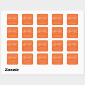 ONZE ELEGANTE SCRIPT GRAD | BEDANKT STICKER (Vel)