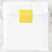 ONZE ELEGANTE SCRIPT GRAD | BEDANKT STICKER (Tas)