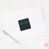 ONZE ELEGANTE SCRIPTIE AFSTUDEER | HARTELIJK DANK VIERKANTE STICKER (Envelop)