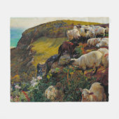 Onze Engelse kusten of Strayed Sheep William Holma Fleece Deken (Voorkant (Horizontaal))
