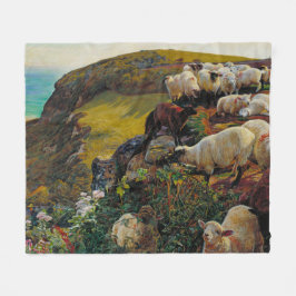 Onze Engelse kusten of Strayed Sheep William Holma Fleece Deken