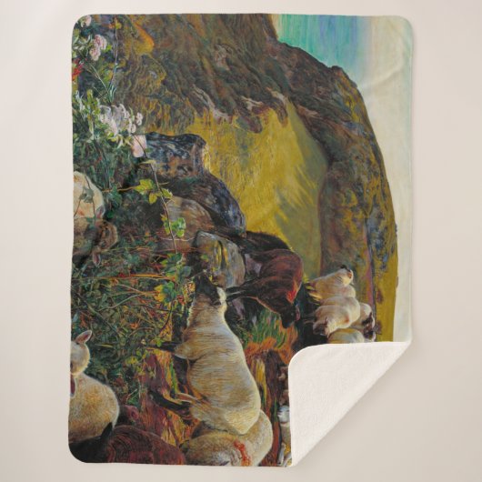 Onze Engelse kusten of Strayed Sheep William Holma Sherpa Deken (Voorkant)