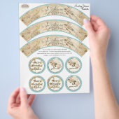 Onze Faerie Prinses, Meisje Verjaardag Cupcake Wra Flyer (Hand)