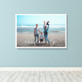 Onze Familie Aangepaste Foto Canvas Afdruk (Insitu (Houten vloer))
