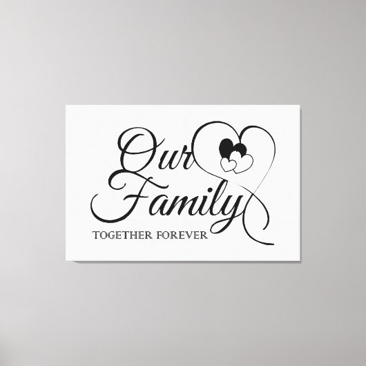 Onze familie canvas afdruk (Voorkant)
