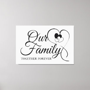 Onze familie canvas afdruk
