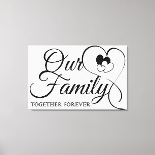 Onze familie canvas afdruk