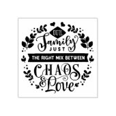 Onze Familie Citaat Rubber Stempel (Afrduk)