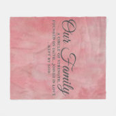 Onze familie fleece deken (Voorkant (Horizontaal))