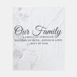 Onze familie fleece deken