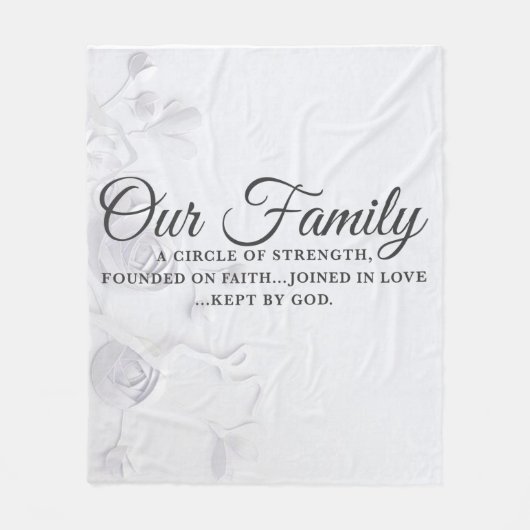 Onze familie fleece deken (Voorkant)