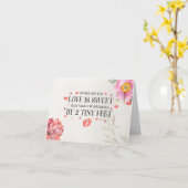 Onze familie groeit met 2 kleine Ultrageluiden van Kaart (Gele Bloem)