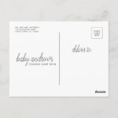 Onze familie groeit met een 2-inch postkaart (Achterkant)