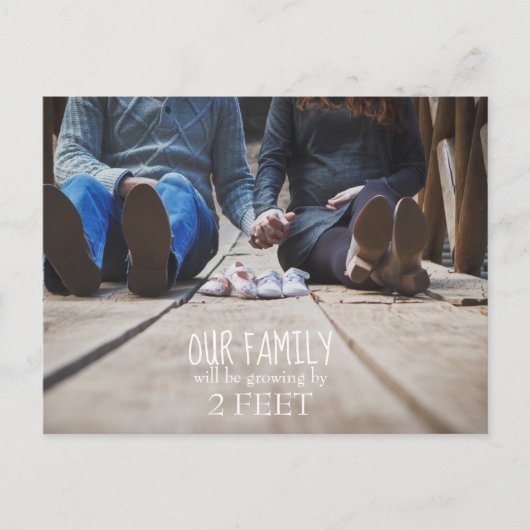 Onze familie groeit met een 2-inch postkaart (Voorkant)