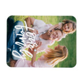 Onze familie handgeschreven script  magneet (Horizontaal)