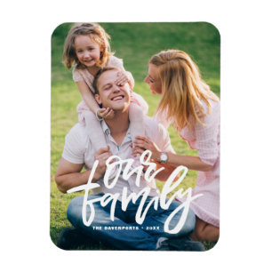 Onze familie handgeschreven script  magneet