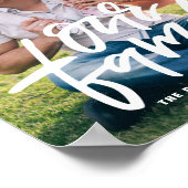 Onze familie handgeschreven script  poster (Hoek)