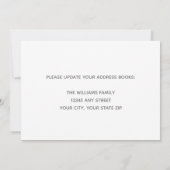 Onze familie heeft Chic Grey foto van Custom House Aankondiging (Achterkant)