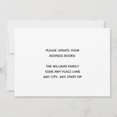 Onze familie heeft Custom House Photo Black verpla Aankondiging (Achterkant)