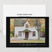 Onze familie heeft Custom House Photo Black verpla Aankondiging (Voorkant / Achterkant)