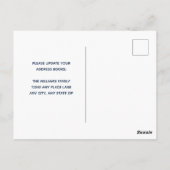 Onze familie heeft Custom House Photo Navy Blue ve Briefkaart (Achterkant)